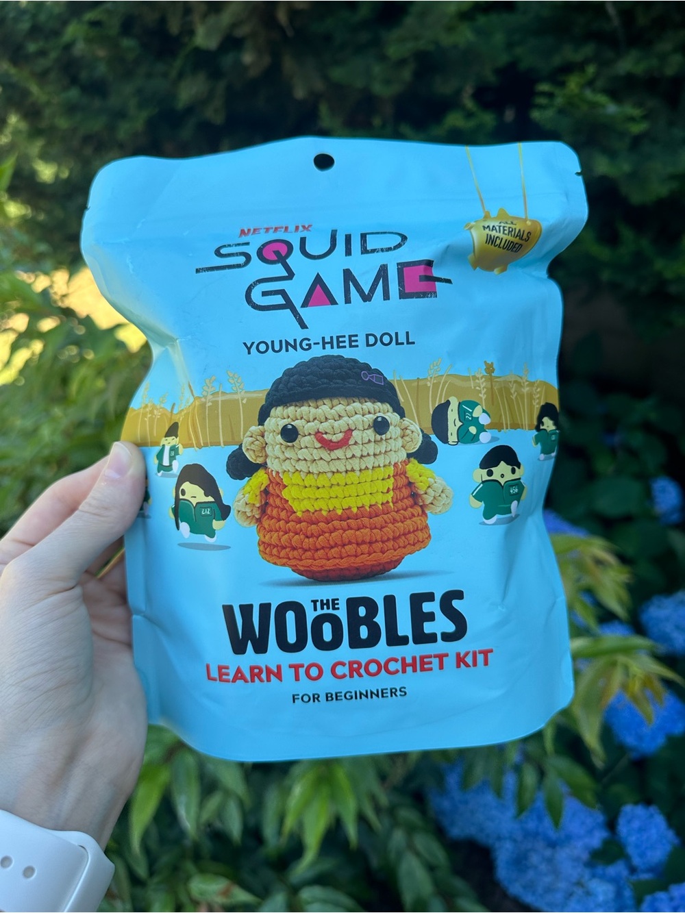 NEW Woobles x Netflix Squid Game Young-Hee Doll Collectible Crochet Kit Beginner